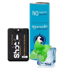 Royal Swag Herbal Nicotine Free Cigarettes (100% Tobacco-Free 100% Nicotine-Free) Mint Flavoured | Smoking Cessation (Pack Of 5) With 20ml Shot Anti Addiction Spray