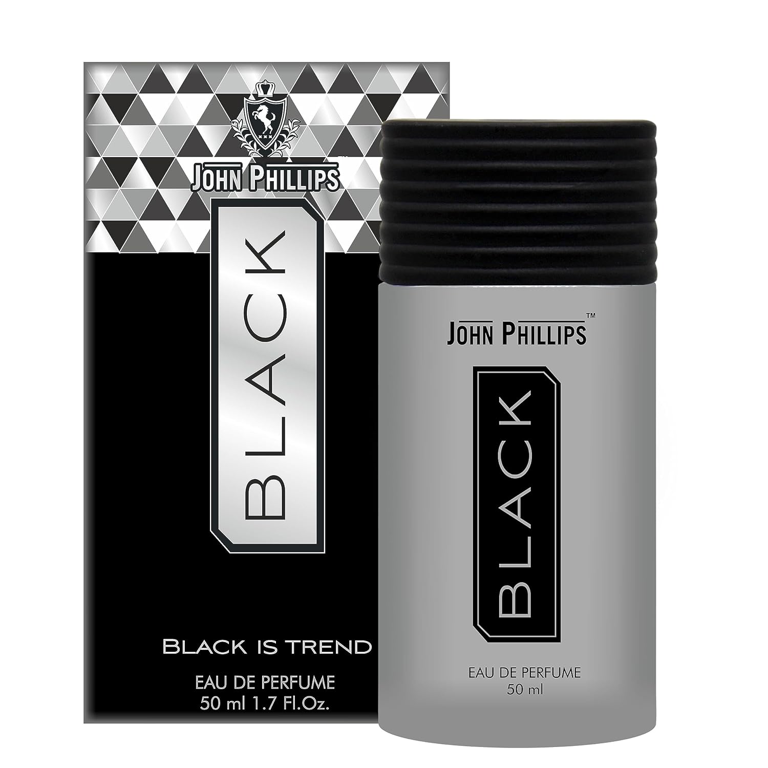 John Phillips Luxury Black & V2 Eau De Parfum 50ml 1.6 Fl.oz. Each Pack Of 2 For Men & Women