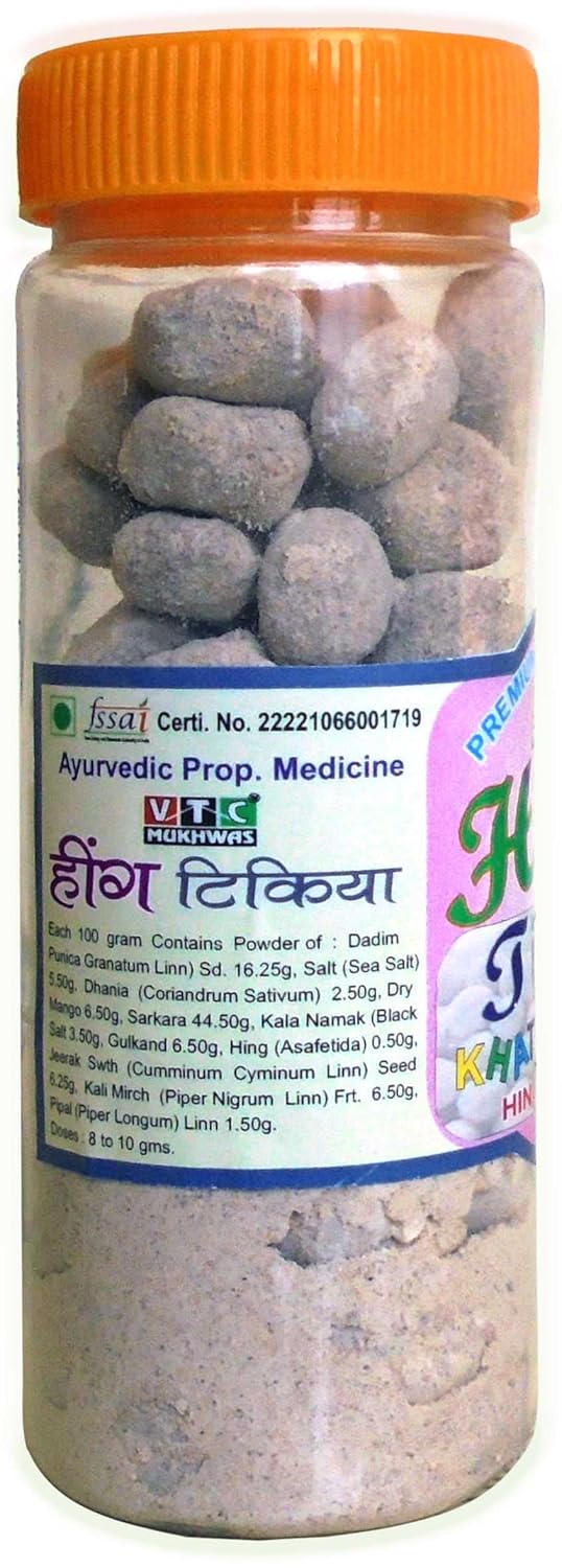 Vtc Mukhwas Natural Hing Peda Mukhwas 600gram, (200gm *3) | Good For Digestion | Jar Pack