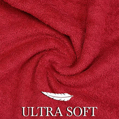 Jenny Denial 100% Cotton Large Size Bath Towel 500 Gsm | Ultra Soft & Quick Drying Quantity Bath Towel For Men & Women (Red) - Pack Of 1