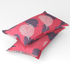 Double Bedsheets With 2 King Size Pillow Cover Soft - Size-90 X 90 Inches, Pink & Grey | Bedsheet Long Lasting & Soft To Touch - Soft & Comfortable Bed Sheets
