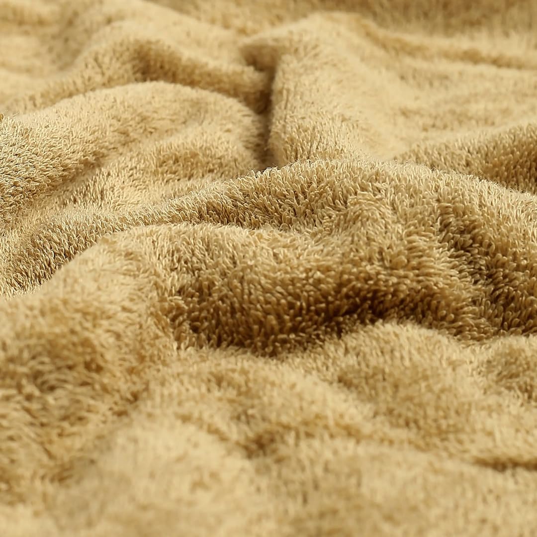 Livspace Bath Towel 475 Gsm | Bath Towels Large Size 100% Cotton, Solid Dyed, Super Soft, Absorbent (Paleto Collection - Beige)