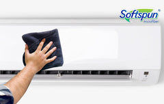 Softspun Microfiber High Loop Cleaning Cloths Towel 450 Gsm | Thick Lint & Streak-Free Multipurpose Cloths - 4 Pcs (Multicolor)
