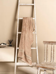 Ddecor Live Beautiful Ecofriendly Solid Cotton Bamboo Bath Towel 650 Gsm (Beige)