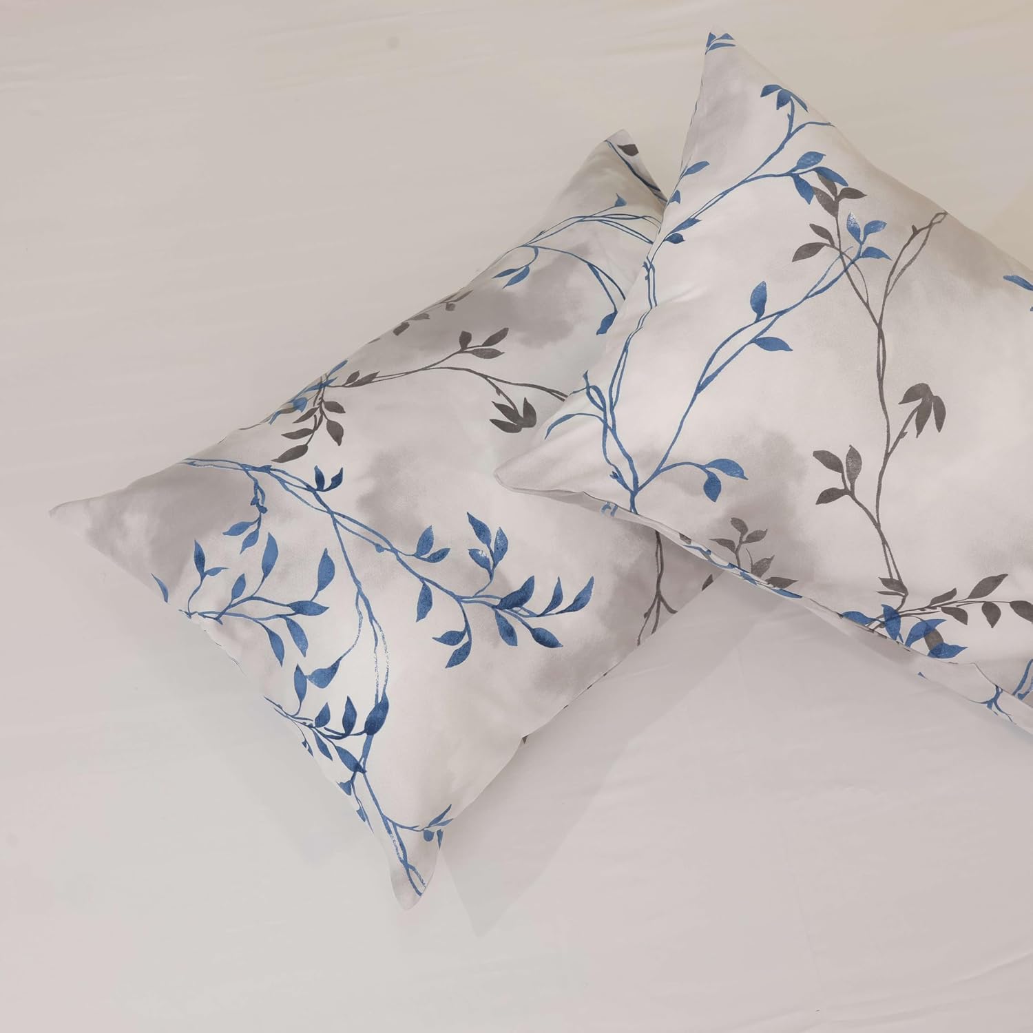 Printed Bedsheet For Single Bed With 2 Pillow Covers - Size 68 X 90 Inch, White | Microfiber For Summer Soft Touch & Skin Friendly