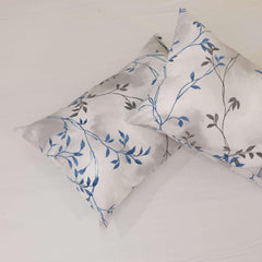 Printed Bedsheet For Single Bed With 2 Pillow Covers - Size 68 X 90 Inch, White | Microfiber For Summer Soft Touch & Skin Friendly