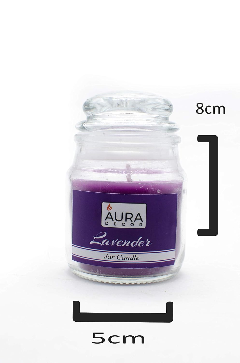 LAVENDER FRAGRANCE JAR CANDLE | PARAFFIN WAX PERFECT FOR ROMANTIC CANDLE LIGHTS