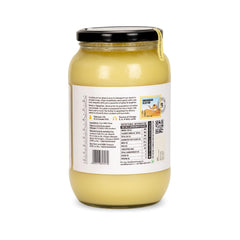 Pure Organic Cultured Desi Cow Ghee By Barosi | Rich In Vitamins A, E & Healthy Cow Desi Ghee Good For Glowing Skin | (1 Litr) 33.8 Ounce | Jar Pack