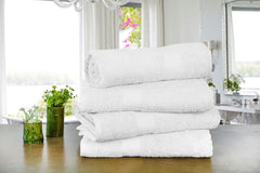 Harbell Home 100% Cotton Large Full Size Bath Towels 900 Gsm | Hotel & Spa, Super Soft Absorbent Bath Towel (White) - 2 Pcs