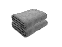 Black Gold The Finer Touch Oversized Microfiber Bath Towel 1300 Gsm | Soft Quick-Dry Microfiber Towel Lightweight, Absorbent & Travel-Friendly (Grey) - Pack Of 2