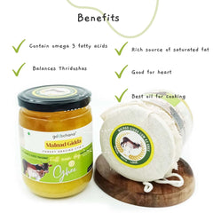 Natural Malnad Gidda Cow Ghee By Gorochana | Rich In Nutrients & Immunity Natural & Healthy Cultured Desi Ghee | (1 Litre) 33.8 Ounce | Jar Pack