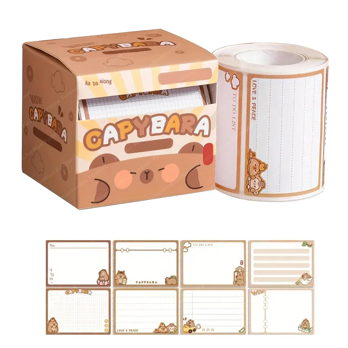Theme Sticky Notes – 256 Pcs Peel Off Sticky Notes, Kawaii Stickers, Stick Notes For Study