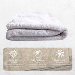 Bhapri Turkish 100% Cotton Luxury Bath Towels 500 Gsm | Lightweight Soft & Absorbent Quick Dry Plush Bathroom Towels (White)