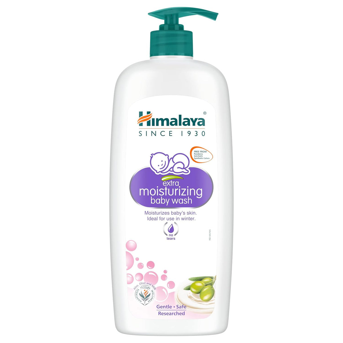 Himalaya Extra Moisturizing Baby Wash, Cleanses & Moisturizes Baby's Delicate Skin | 600ml
