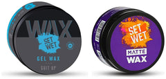 Set Wet Hair Wax Gel Wax 60gm 2.1 Oz. & Set Wet Hair Wax Matte Wax 60gm 2.1 Oz. | For Men