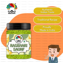 Mr. Merchant Rasbhari Green Special Saunf 300gm, (Sugar Coated Fennel Seeds)