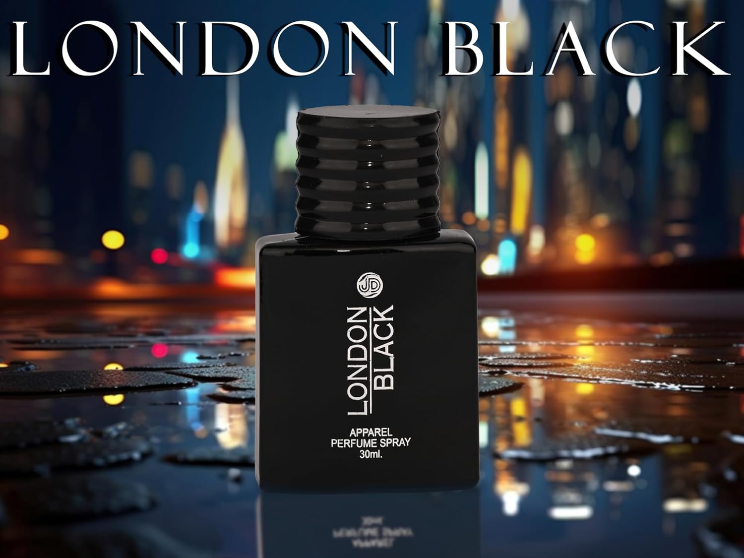 JD International London Black Apparel Unisex Perfume With Long Lasting Fragrance - 30ml, 1.02 Fl.oz. | Perfume For Men & Women