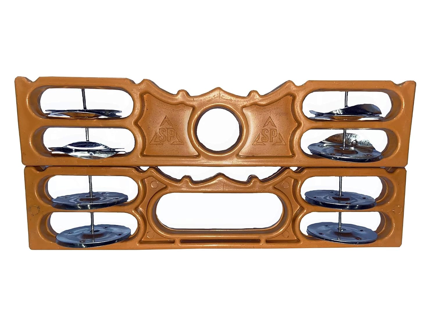 First 8'' Nut & Bold Baby Dholak With Khartal - Multicolor | Perfectly Symmetric Round Dholak - Dholak For Festival, Wedding, Satsang | Punjabi Dhol Drum, Housewarming Gifts