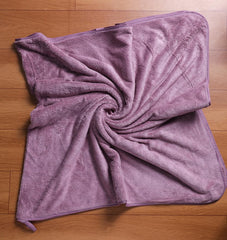Fezora Microfiber Bath Towels | Extra Soft Plush & Quick Dry High Absorbency With Large Size Towels (Pack Of 2, Wine & Sky Blue)