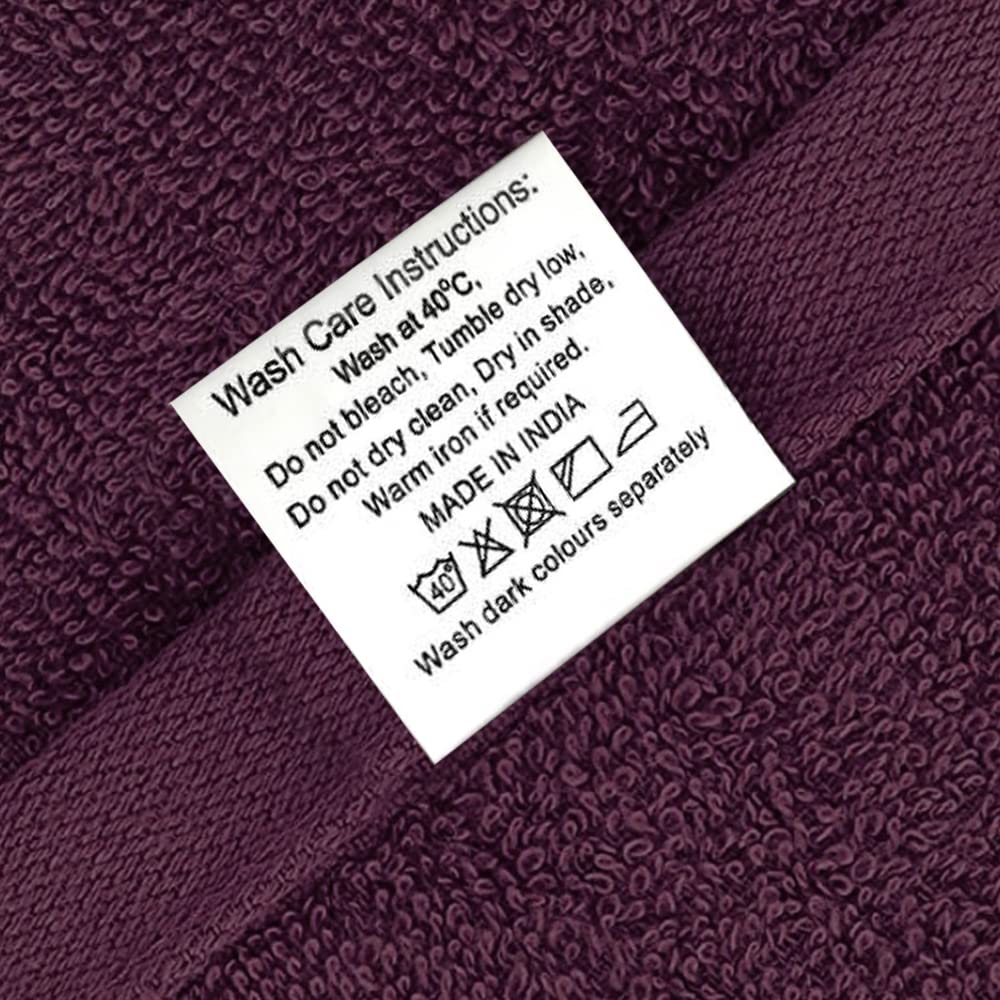 Wakefit 100% Cotton Bath Towels Large Size 500 Gsm | Bathing Towel For Men & Women Terry -1 Pieces (Grape Wine)