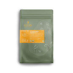 Luxmi Estates Turmeric Timeout Spice Herbal Tea - 100gm, 3.5 Ounce, 50 Tea Bags | USDA Certified Organic Herbal Tea - Caffeine Free Herbal Tea | Made With Turmeric, Ginger, Cardamom, Black Pepper