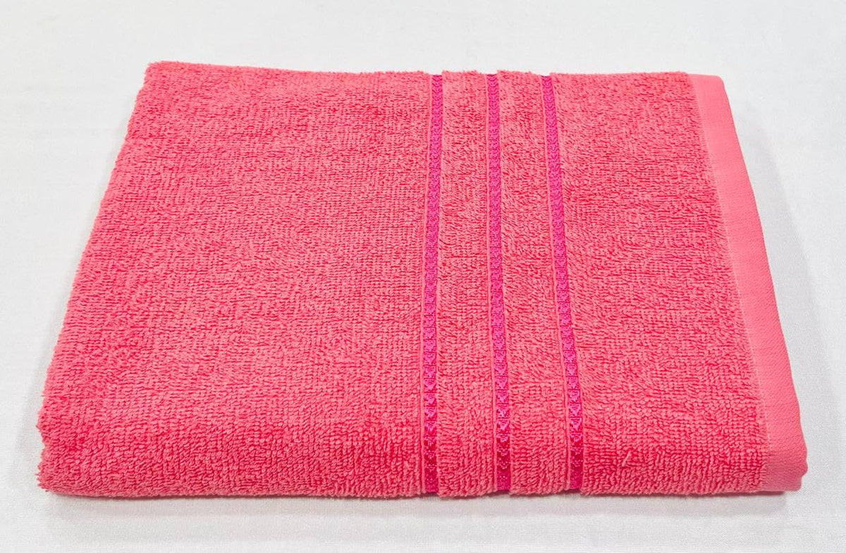 Bombay Dyeing Flora Small Size Bath Towel 500 Gsm - Rose