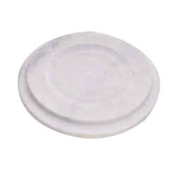 White Marble Chakla 9.5 Inch, Made In India | Conveniently Designed Chakla - Roti Maker, Rolling Board