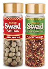 Panjon Swad Anardana & Navaratan Mix Pachak Mouth Fresheners 270gm, (135gm *2 Bottles)