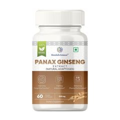 Panax Ginseng Korean Ginseng Energy Booster, Enhance Energy Levels, Boost Cognitive Function & Support Overall Vitality | 60 Capsule 100gm 0.2lbs