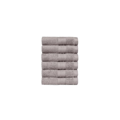 Trident Soft Comfort Air Rich 100% Cotton Towel 500 Gsm | Highly Absorbent Towels For Men/Women, 6 Pcs Face Towel Set (Charcoal)