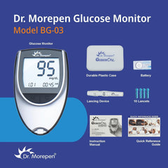 Dr. Morepen GlucoOne Blood Glucose Monitor Model BG 03 with 25 Strips