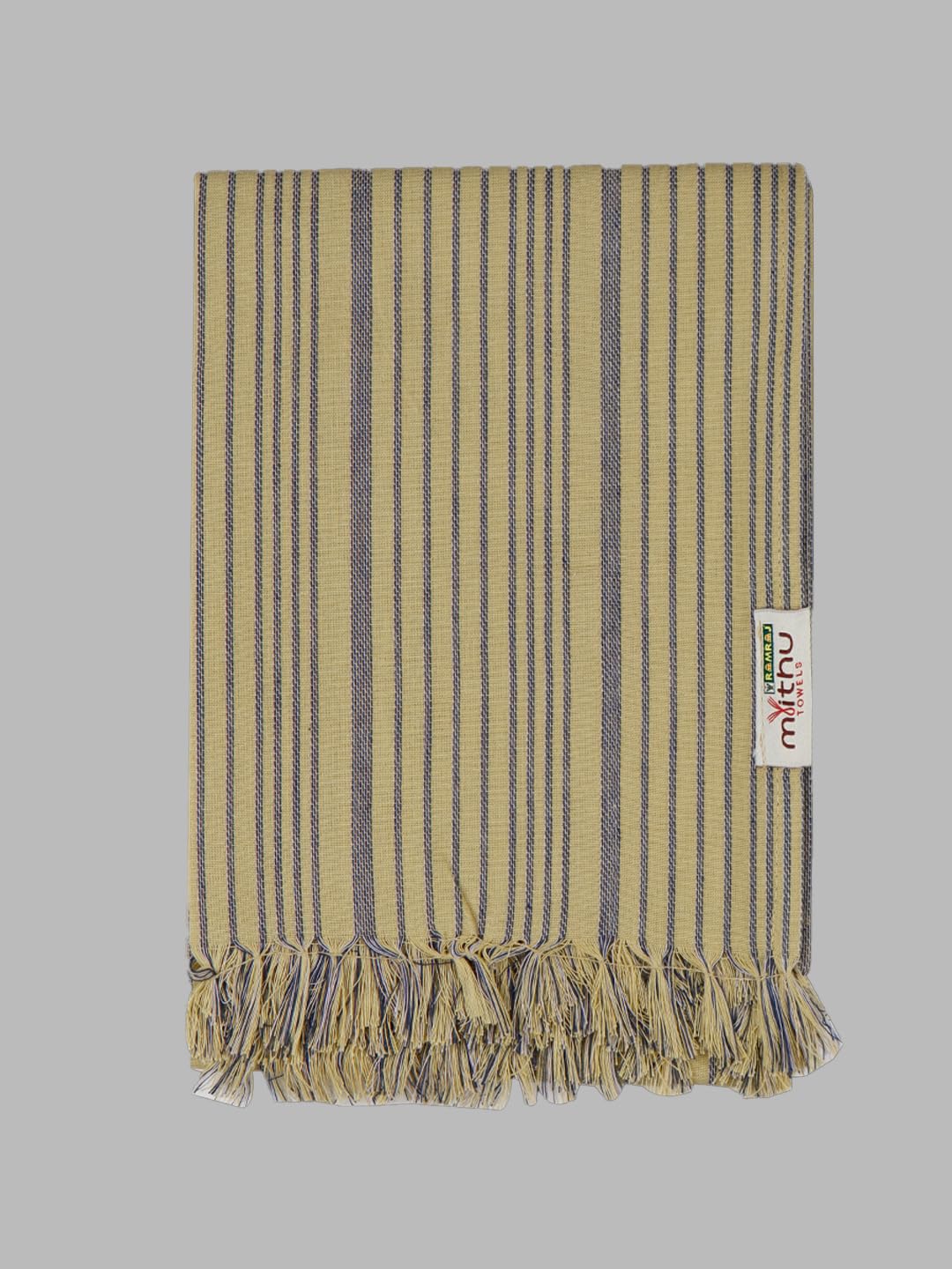 Ramraj 100% Cotton Stripe Bath Towel 1200 Gsm (Multicolor)- Pack Of 4