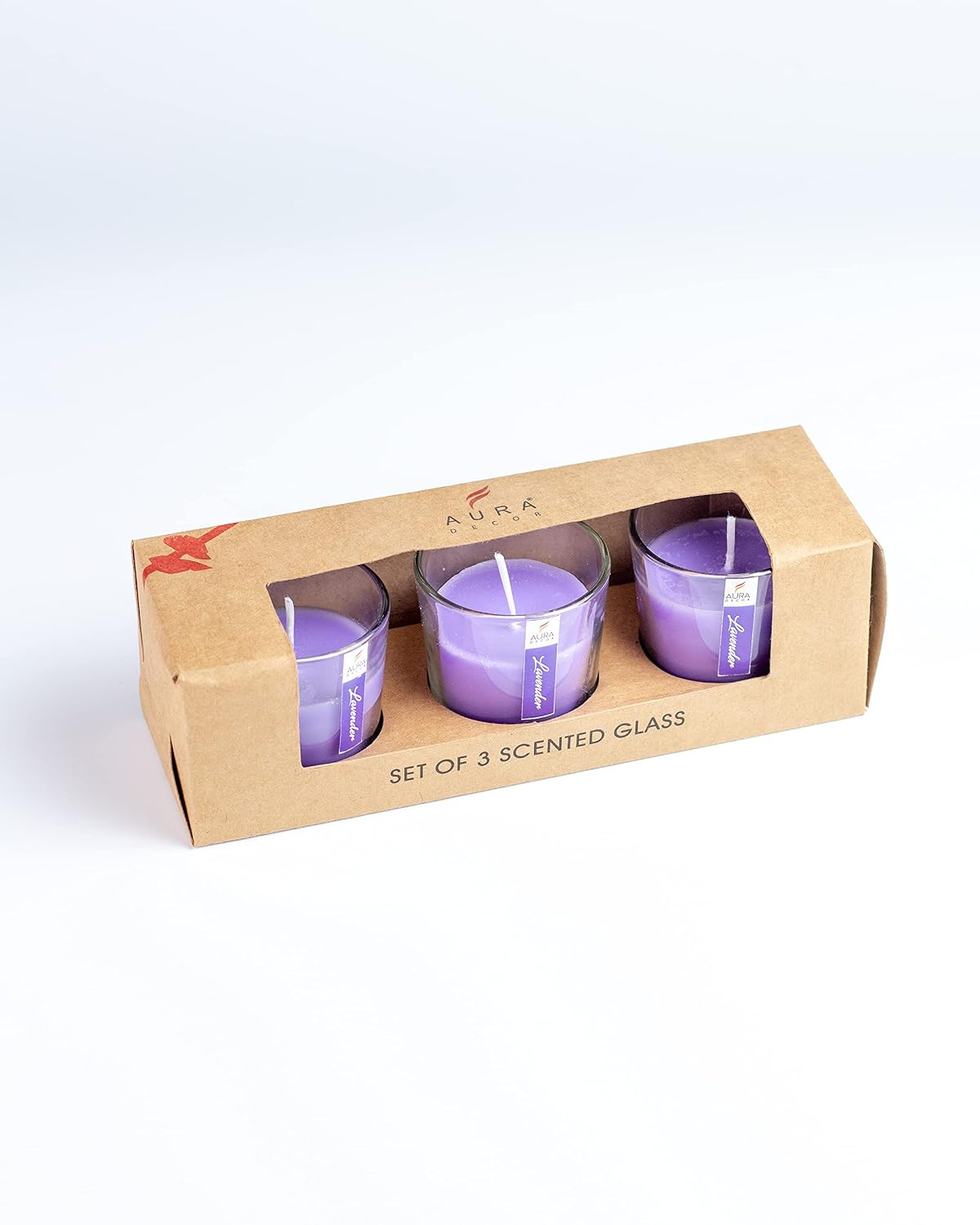 LAVENDER FRAGRANCE VOTIVE GLASS CANDLES | BEST FOR DIWALI GIFT SET CANDLES