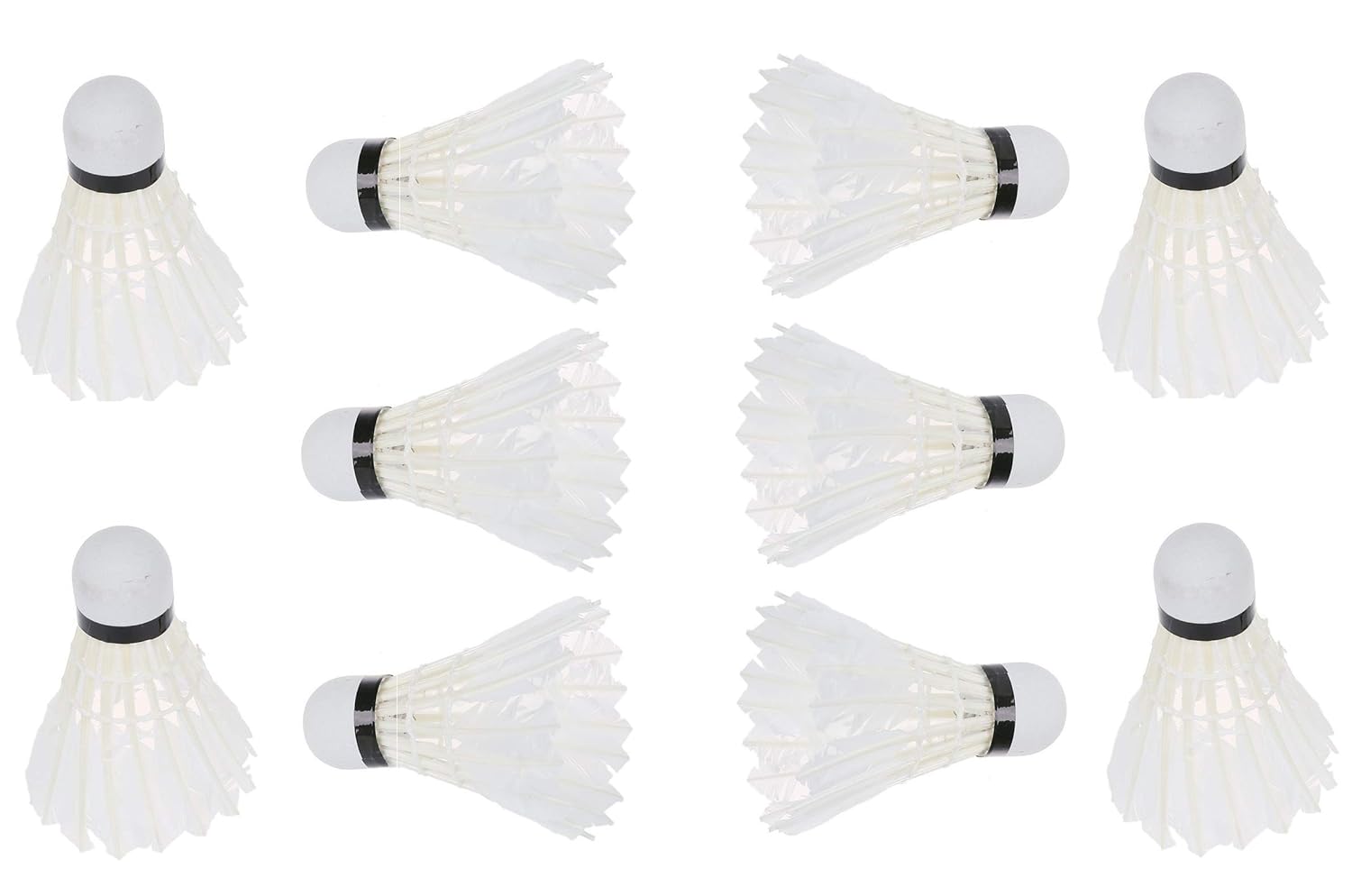 Tima Baleno Badminton Feather Shuttlecock , For Practice Sessions And Tournaments | White , Pack Of 10
