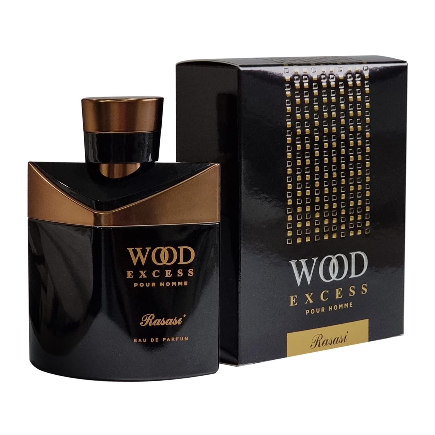 Rasasi Wood Excess Pour Homme Eau De Parfum 100ml 3.4 Fl.oz. Men Fragrance | Long Lasting