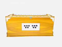 Musical Instrument Harmonium For Beginners & Professionals - 39 Keys, 7 Stopper, Double Bellow, 3 1/4 Octave, Two Reeds (Bass- Male) | Two Side Carry Handles, Jaali Frame On Keys