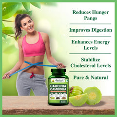 Agniveda Naturals Garcinia Cambogia Capsules Natural Weight Loss Supplement 1000mg Extract, Supports Metabolism & Energy, Supports Appetite Control, Reduce Fat Storage | 60 Capsules 100gm 0.2lbs