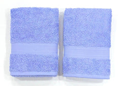 Bombay Dyeing Plain Santino 500 Gsm Cotton Hand Towel Set - Blue (2 Piece)