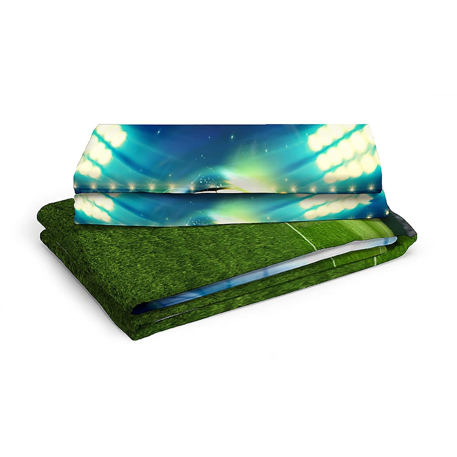 Cotton Bedsheet For King Size With Pillow Cover Set - 108x108 Inches, Green & Blue | Breathable & Light Weight, All Season Comfort-Ideal For Daily Use & Gifting Bedsheet