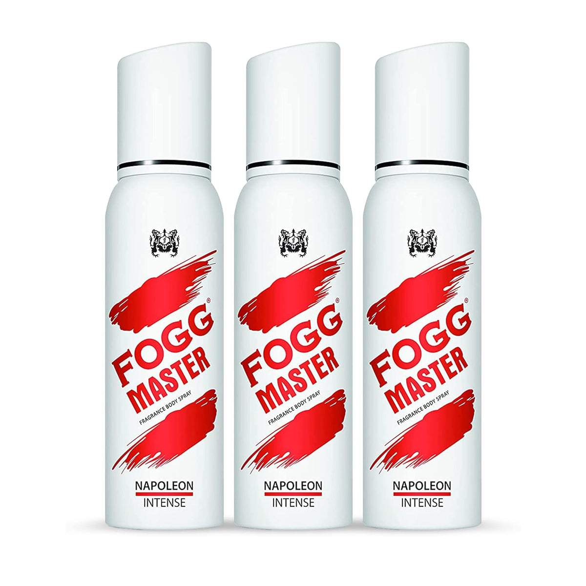 Fogg Master Napoleon Intense No Gas Deodorant For Men | Long Lasting Perfume Body Spray 120 Ml 4 Fl.oz. Each Pack Of 3