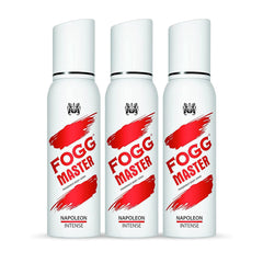 Fogg Master Napoleon Intense No Gas Deodorant For Men | Long Lasting Perfume Body Spray 120 Ml 4 Fl.oz. Each Pack Of 3