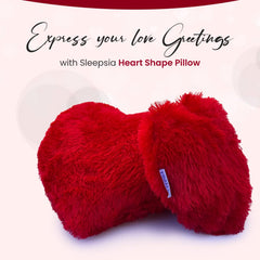 Heart-Shaped Pillow - The Ultimate Valentine's Day Gift, Red Color -13x13 Inch | For Boyfriend, Couples, Husband & Wife - Personalized Red Love Cushion, Perfect For Celebrating Love