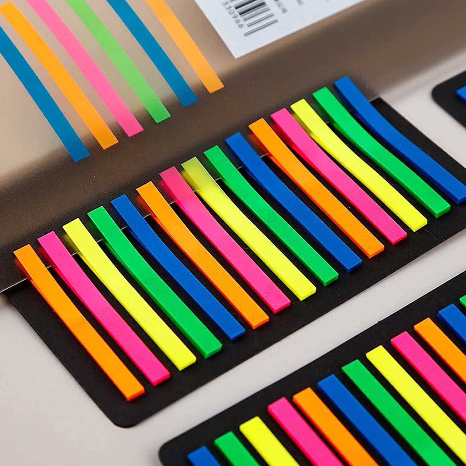 Sticky Index Tabs Label Highlighter Strips, Transparent Flags Notes Stickers - Packs Of 3