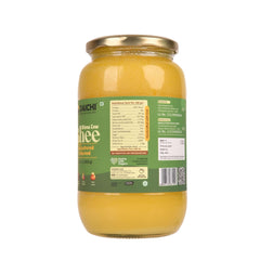 Organic Bilona Cow Ghee By Daichi | Traditional Curd Bilona Ghee Perfect For Improving Digestion | (1 Litre) 33.8 Ounce | Jar Pack