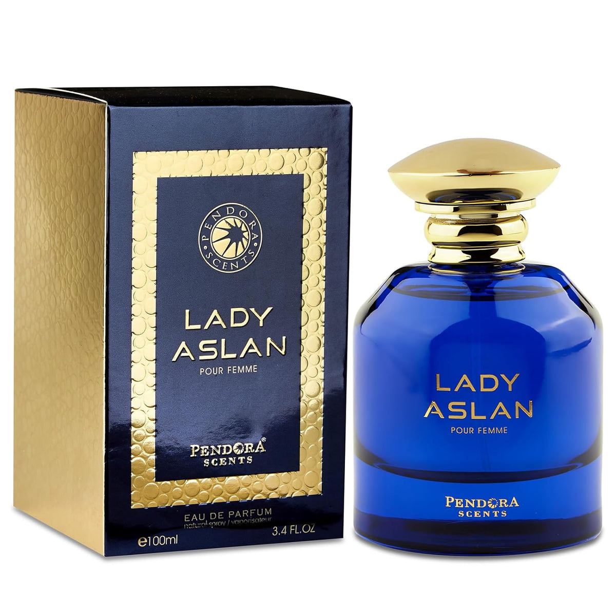 Pendora Scents Lady Aslan Pour Femme Eau De Parfum 100ml 3.4 Fl.oz. Feminine Fragrance | Long Lasting