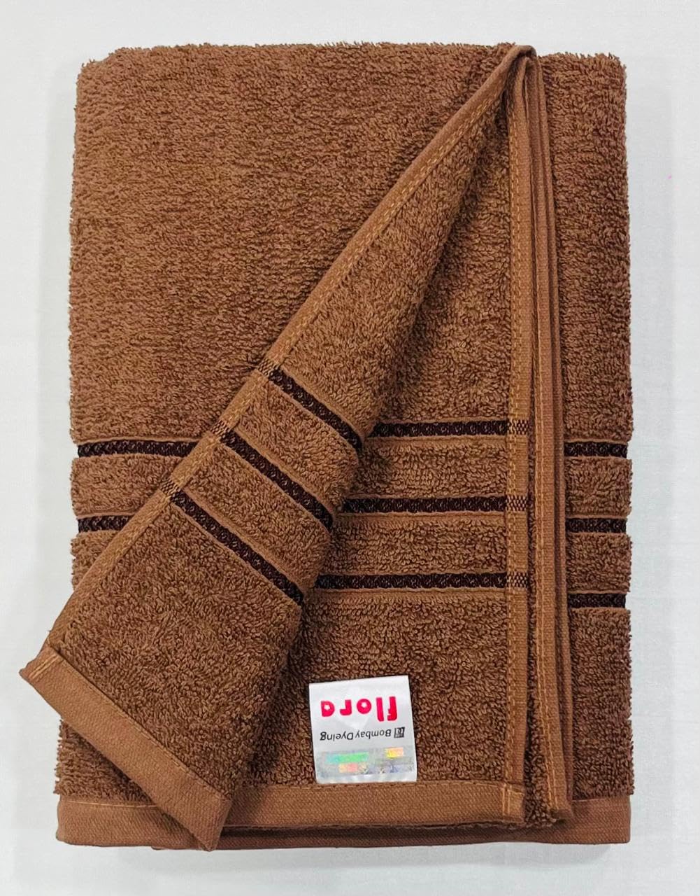 Bombay Dyeing Flora Small Size Bath Towel 500 Gsm - Brown
