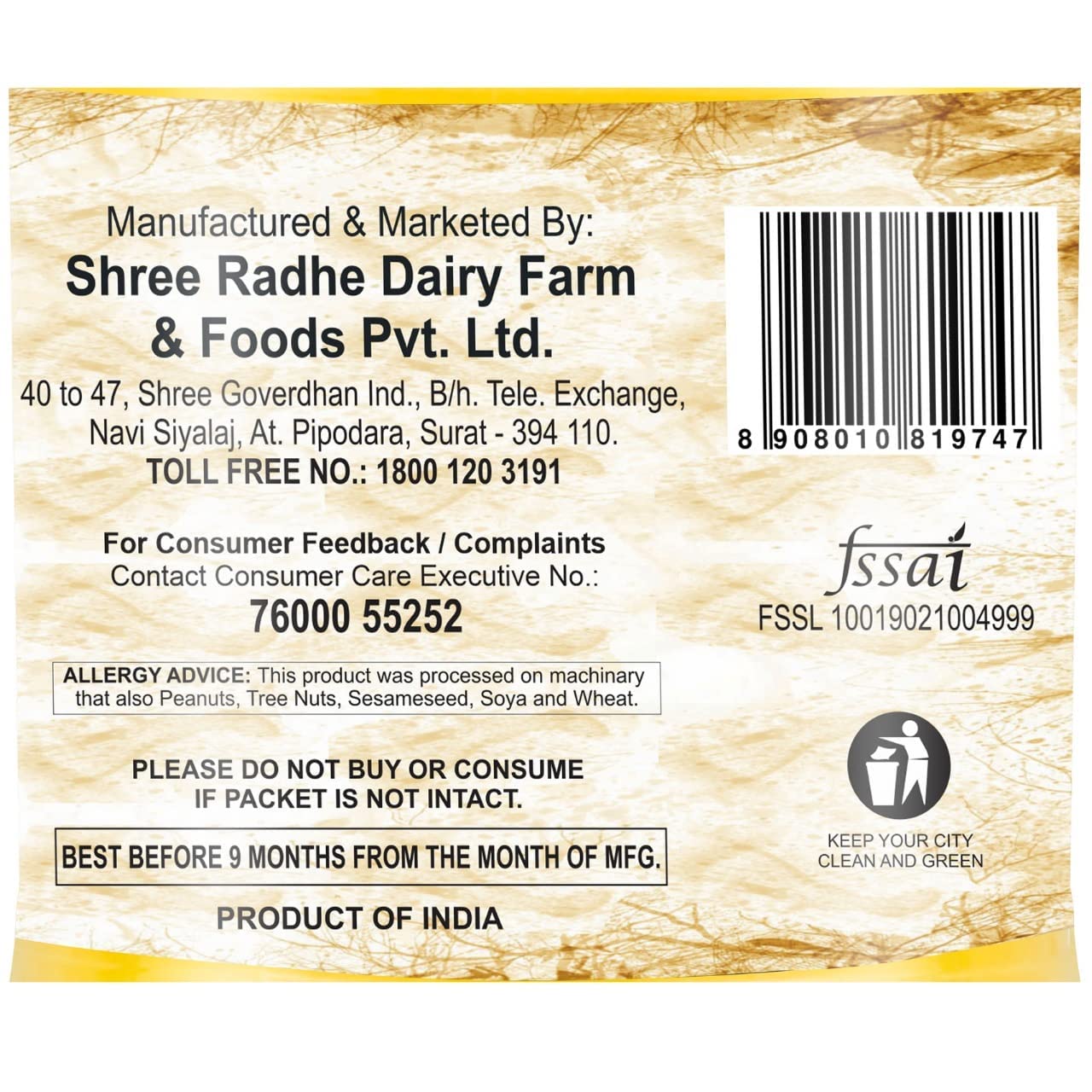 Organic A2 Gir Cow'S Ghee By Goshala | Rich In Vitamin A & Healthy Nutrients Desi Ghee Perfect For Improve Digestion | (500ml) 16.9 Ounce | Jar Pack