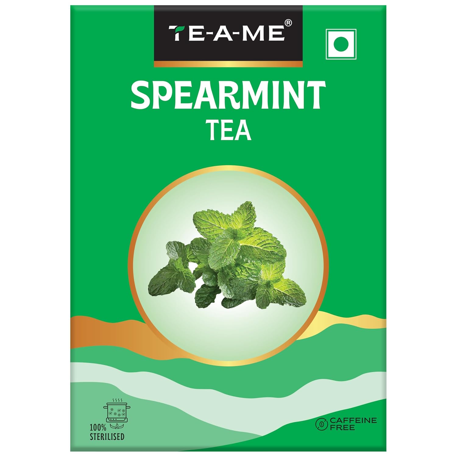 TE-A-ME Spearmint Tea - Pack Of 4 X 40gm, 1.4 Ounce Each | Spearmint Leaves Tea For PCOS, PCOD & Facial Hair Management - Caffeine Free, Biodegradable