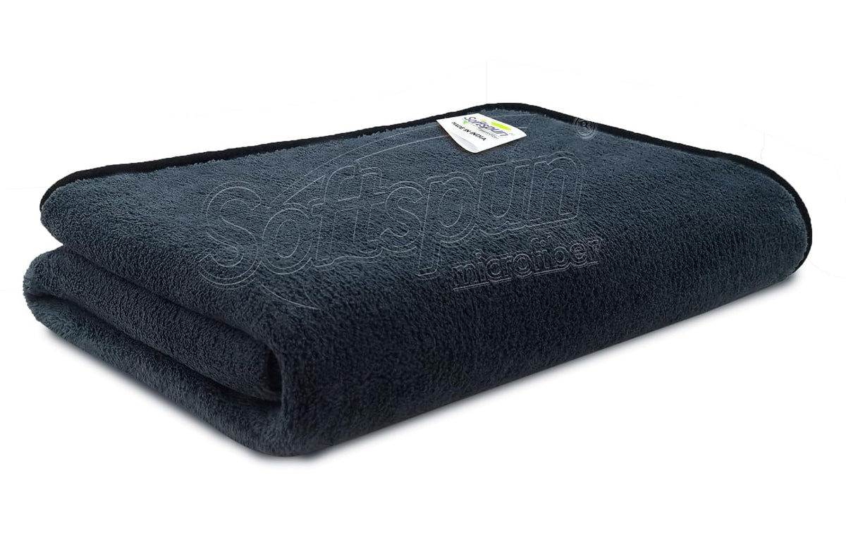 Softspun Microfiber Bath Towel 344 Gsm | Super Soft & Comfortable, Quick Drying, Ultra Absorbent In Large Size (Grey)