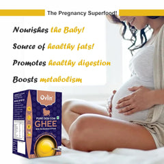 100% Pure Desi Bilona Danedar Cow Ghee By Ovlin | Good Source Of Healthy & Nutritious Desi Cow Ghee Perfect For Sweets & Laddus | 2 Litre (1 Litr * 2) 67.6 Ounce | Box Pack